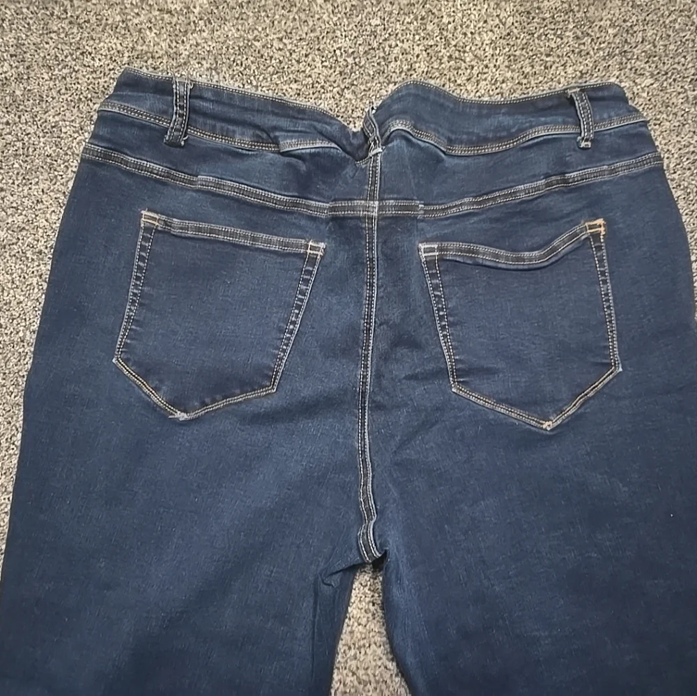 Maurices Dark Blue Skinny Jeans Stretchy Womens Size 22 Reg. - Picture 6 of 15